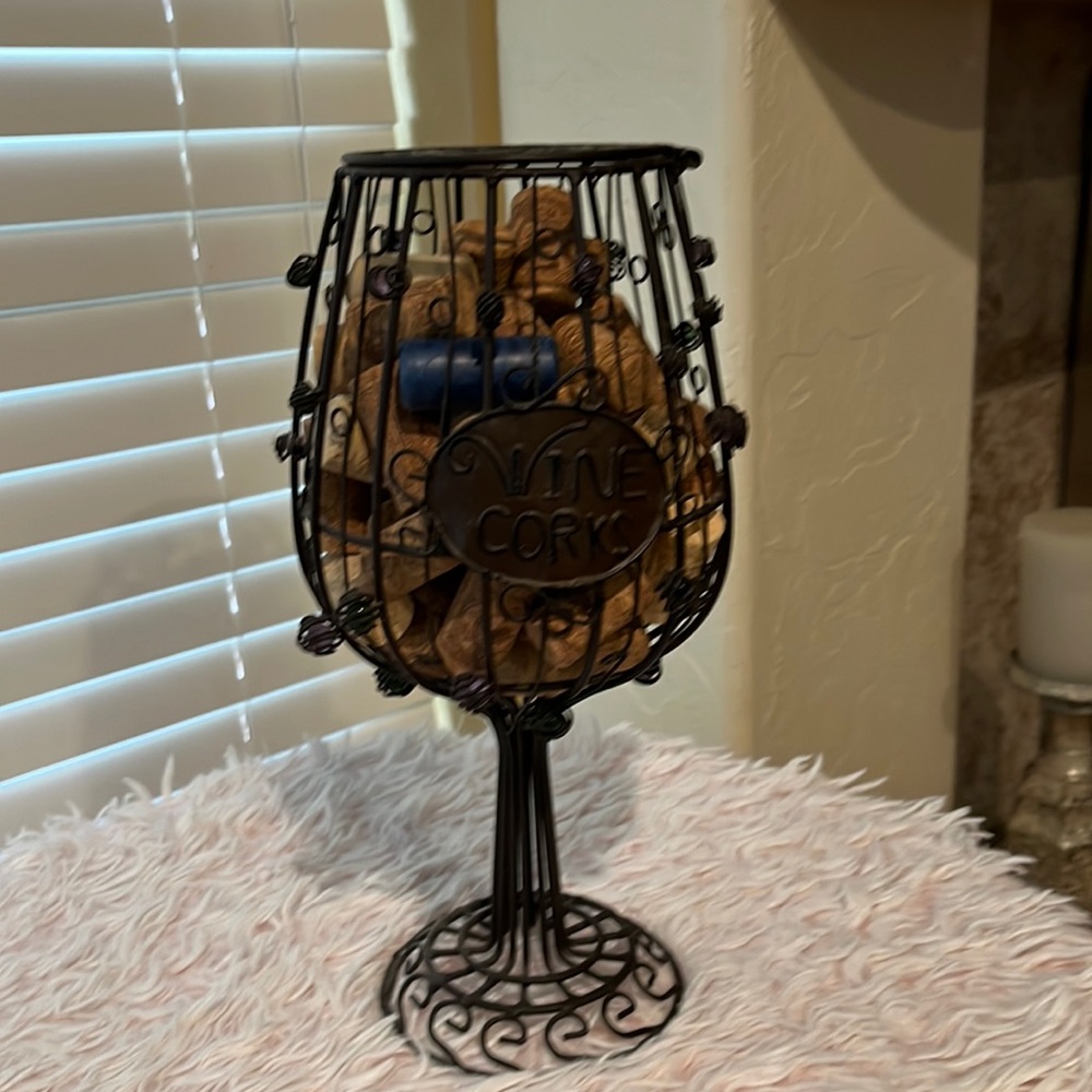 Cork Cage Wine Glass